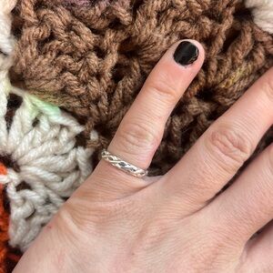 Silver Braided Ring